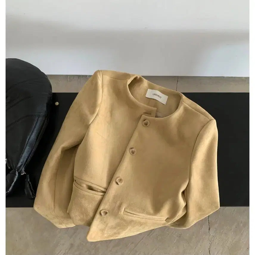 [BUNJANG] Suede Jacket - New / 스웨이드 자켓 새상품