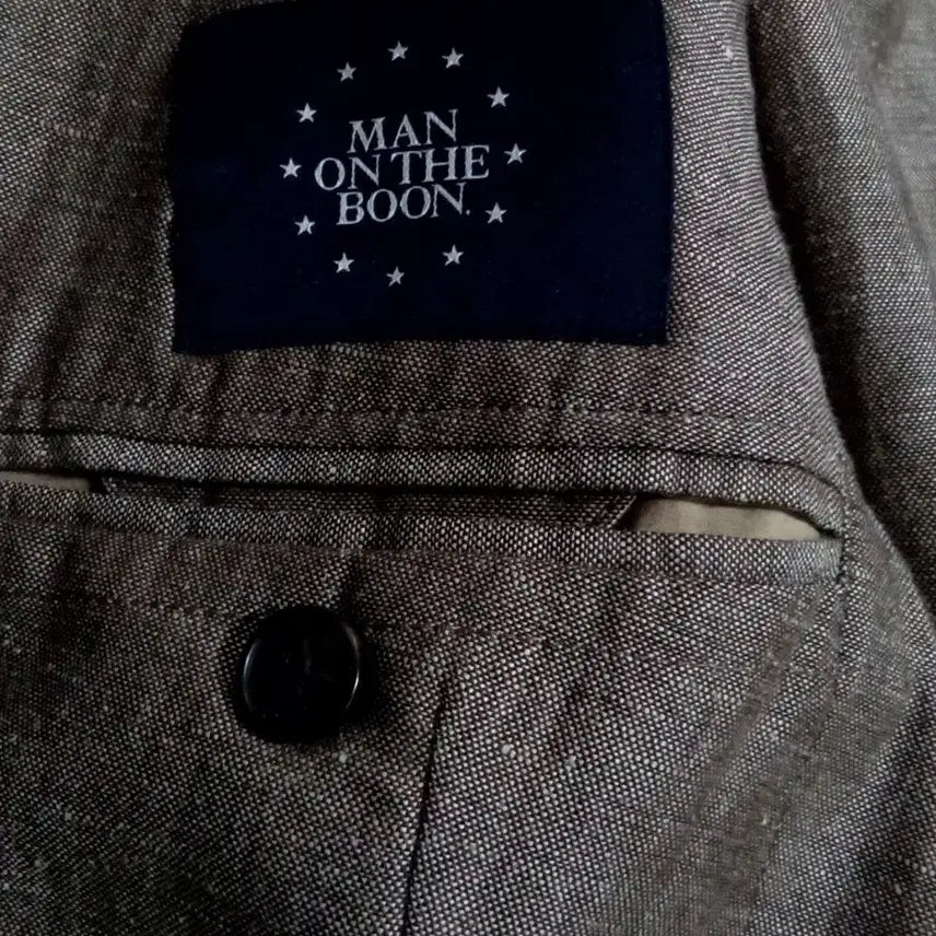 [BUNJANG] Man on the Boon Linen Blazer Jacket / 새제품,맨 온더 분, 울 린넨 블레이저 자켓
