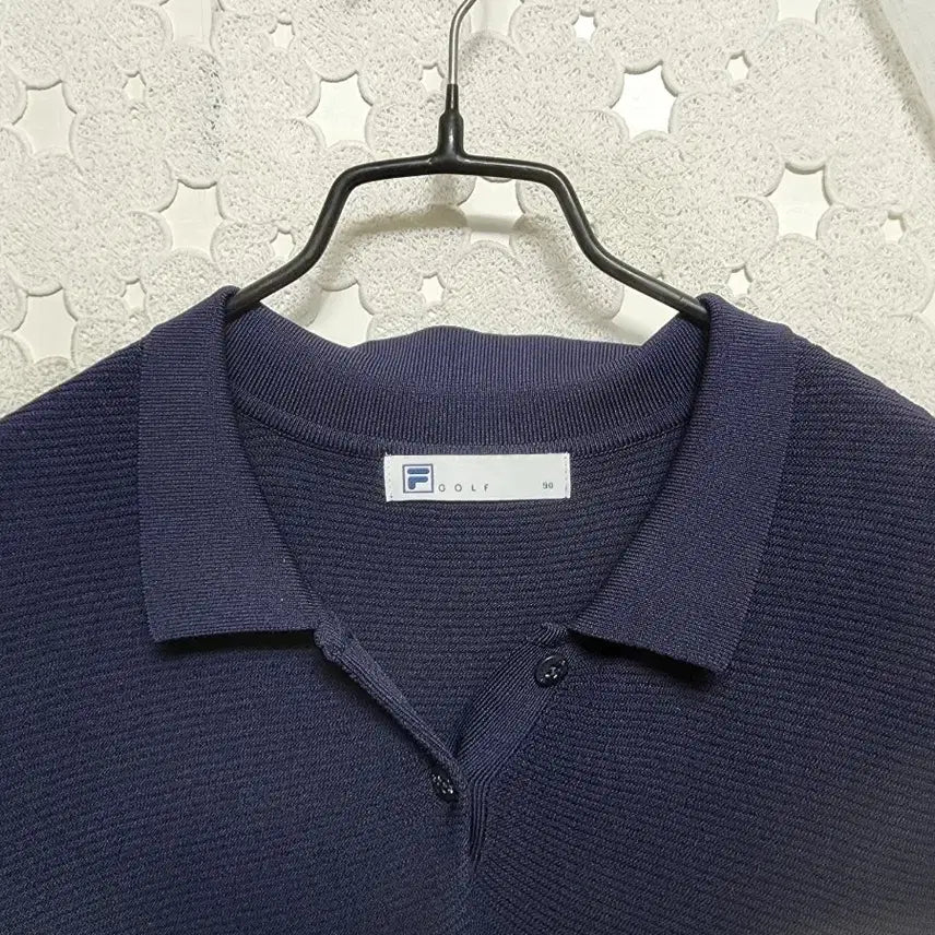 [BUNJANG] Fila Knit Long T-Shirt (Women's) / 휠라 니트 롱티셔츠 여성90