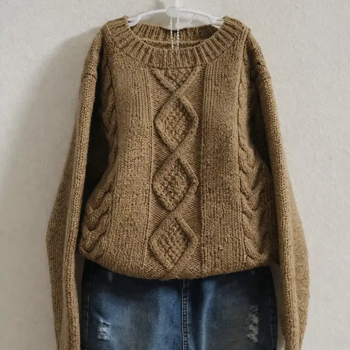 [BUNJANG] Loose Fit Round Neck Knit Sweater / 루즈핏 니트 / 편하게 입기 좋은 데일리템