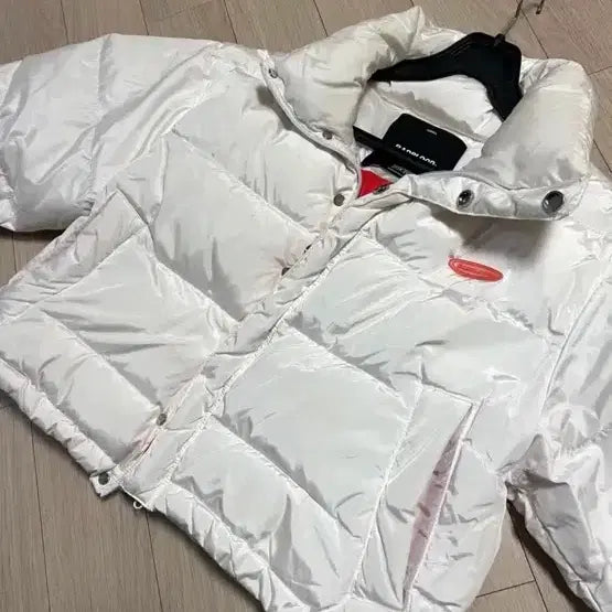 [BUNJANG] Bad Blood Duck Down White Short Padded Jacket XS / 급처분 배드블러드 덕다운 오리털 얇은 크롬 화이트 숏패딩 XS