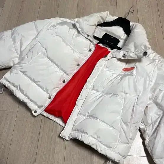 [BUNJANG] Bad Blood Duck Down White Short Padded Jacket XS / 급처분 배드블러드 덕다운 오리털 얇은 크롬 화이트 숏패딩 XS
