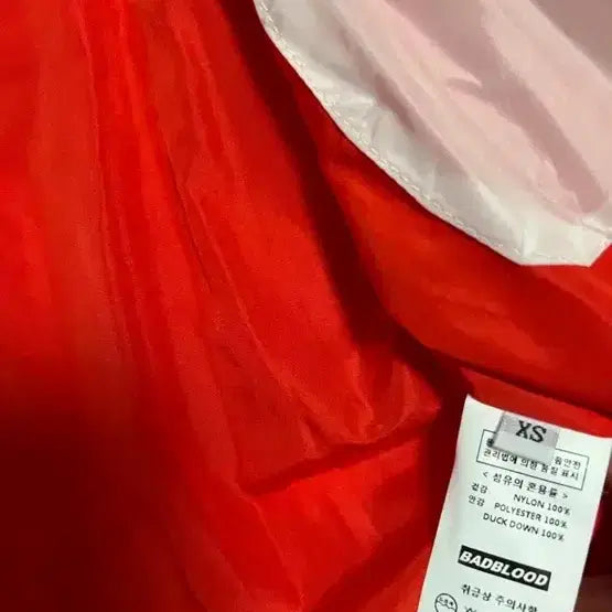 [BUNJANG] Bad Blood Duck Down White Short Padded Jacket XS / 급처분 배드블러드 덕다운 오리털 얇은 크롬 화이트 숏패딩 XS