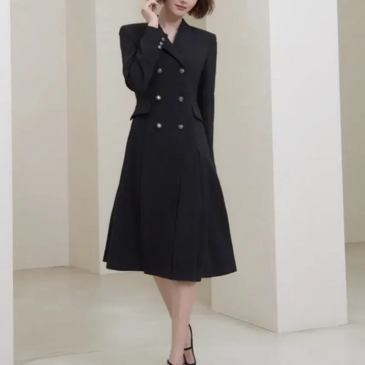 [BUNJANG] Morgan Black Tailored Dress 55 Size / 새상품 모르간 블랙 테일러드 원피스 55사이즈