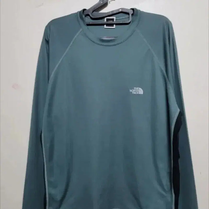 [BUNJANG] The North Face Long Sleeve T-Shirt Teal L / 노스페이스 ] 긴팔 티셔츠 청록색 L