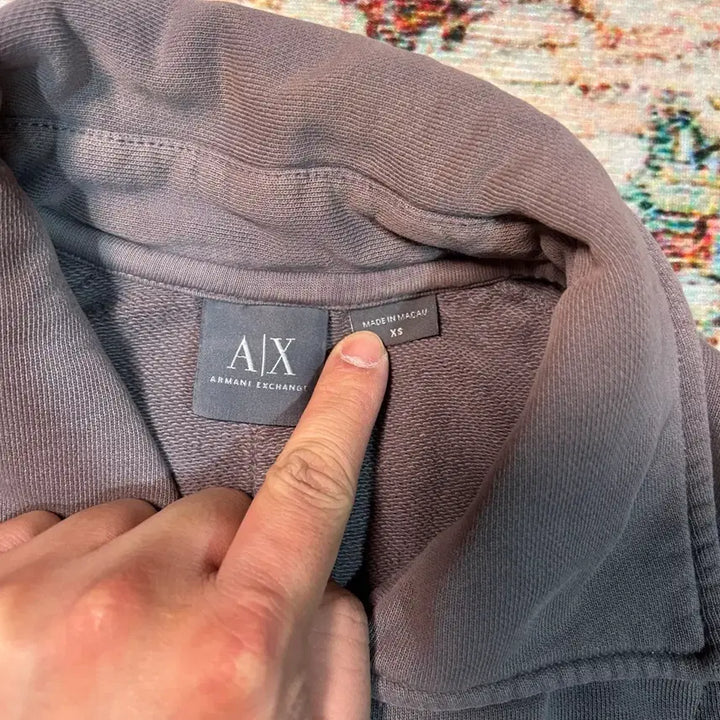 [BUNJANG] Armani Exchange Zip-Up Jacket / [S] 아르마니 익스체인지 사선 지퍼 집업