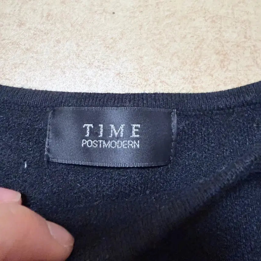 [BUNJANG] TIME Sweater - Black & Ivory - Size 55 / 한섬 타임 정품 55사이즈 니트 스웨터