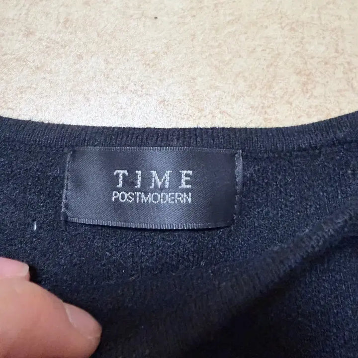 [BUNJANG] TIME Sweater - Black & Ivory - Size 55 / 한섬 타임 정품 55사이즈 니트 스웨터