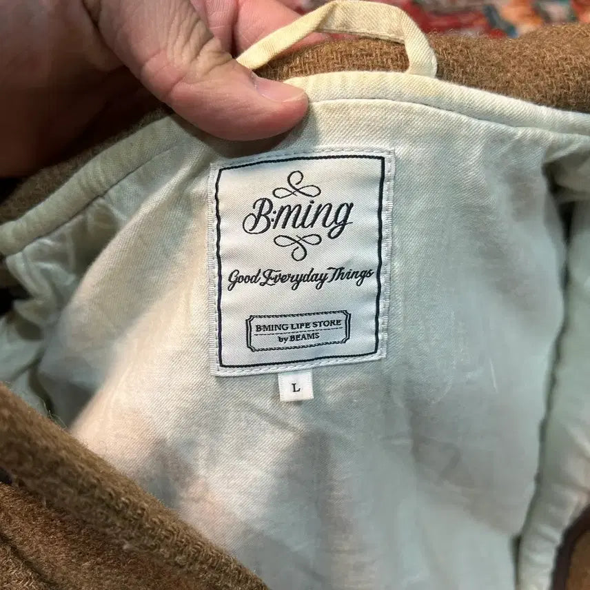 [BUNJANG] B:ming by Beams Wool Nylon Blend Duffle Coat - Size L / [L] 빔즈 B.ming 더플코트