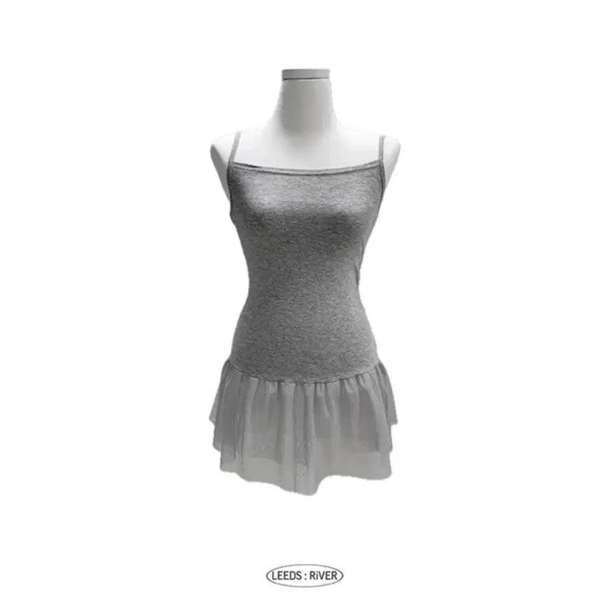 [BUNJANG] N/A Dot Layered Camisole / 도트 캉캉 레이어드 나시