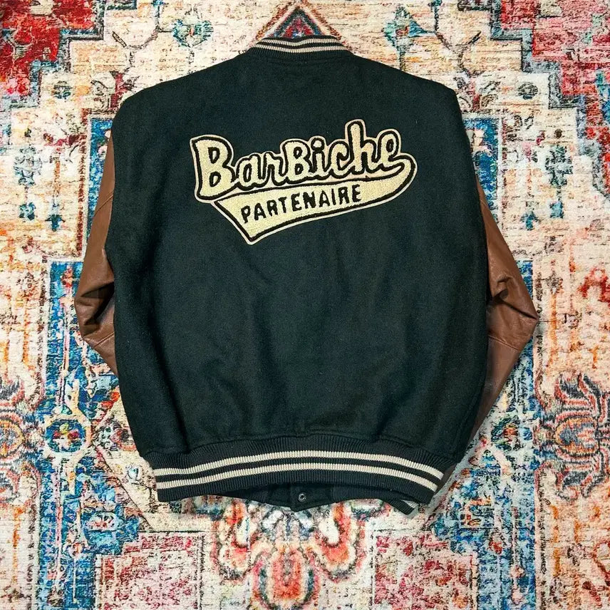 [BUNJANG] MENS BIGI Varsity Jacket / [L] 바비슈 by MENS BIGI 울 카우 레더 레터맨 바시티 자켓