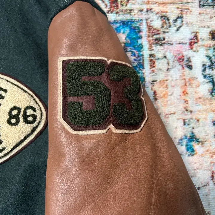 [BUNJANG] MENS BIGI Varsity Jacket / [L] 바비슈 by MENS BIGI 울 카우 레더 레터맨 바시티 자켓