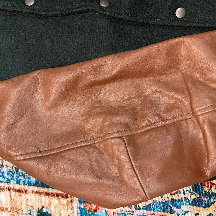 [BUNJANG] MENS BIGI Varsity Jacket / [L] 바비슈 by MENS BIGI 울 카우 레더 레터맨 바시티 자켓