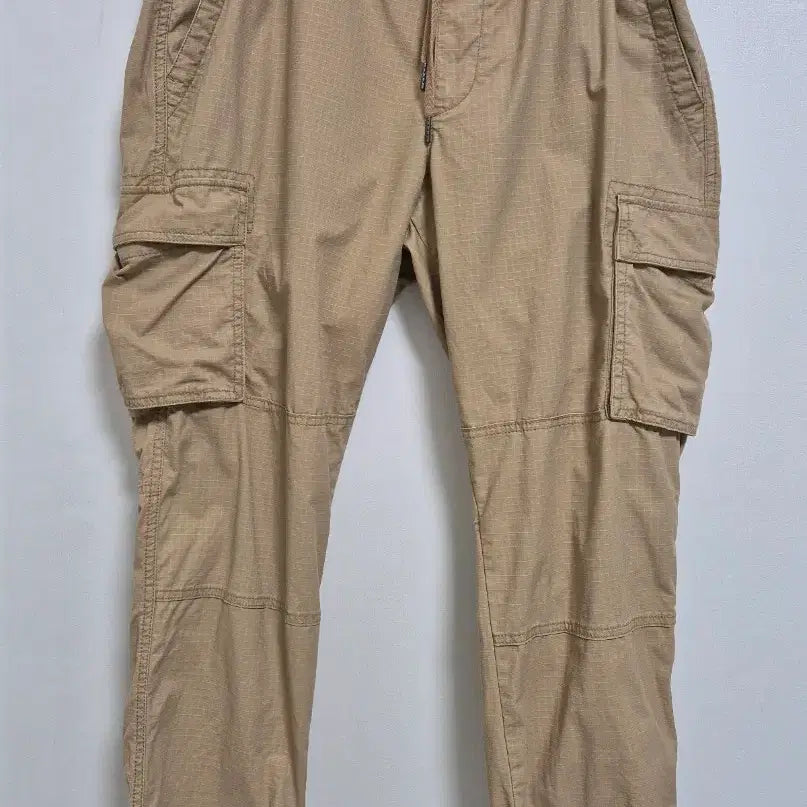 [BUNJANG] GAP Linen Cargo Jogger Pants (Beige) / GAP 린넨 밴딩 베이지색 카고 조거팬츠!최상품!