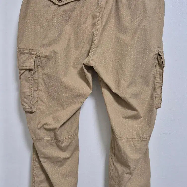 [BUNJANG] GAP Linen Cargo Jogger Pants (Beige) / GAP 린넨 밴딩 베이지색 카고 조거팬츠!최상품!