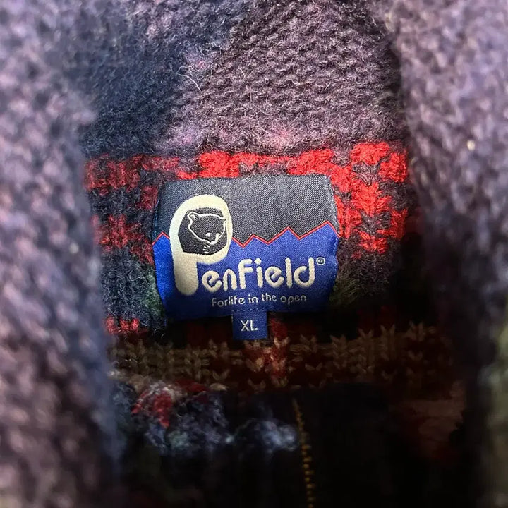 [BUNJANG] Penfield Cowichan Knit Zip Jacket / [L] 펜필드 코위찬 니트 집업 자켓