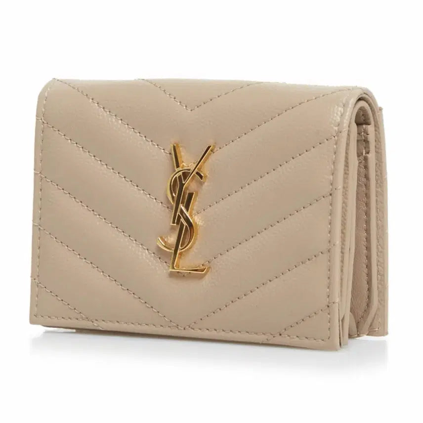 [BUNJANG] Saint Laurent Card Wallet / 생로랑 텍스처드 모노그램 카드 지갑