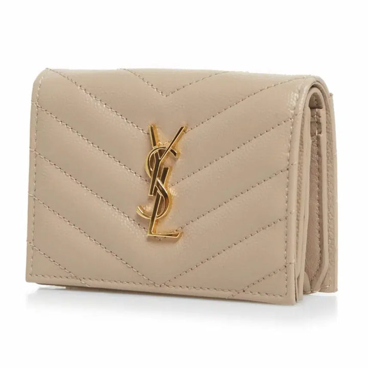 [BUNJANG] Saint Laurent Card Wallet / 생로랑 텍스처드 모노그램 카드 지갑