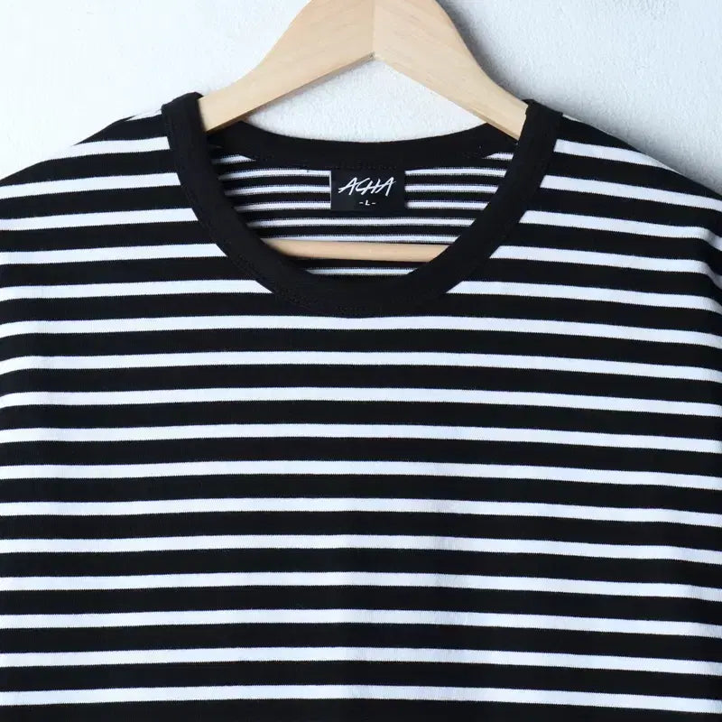 [BUNJANG] Acha Long Sleeve Oversized Striped T-Shirt / (L-XL) 아차 긴팔티셔츠 오버핏 스트라이프 범고래 스트릿-1746A