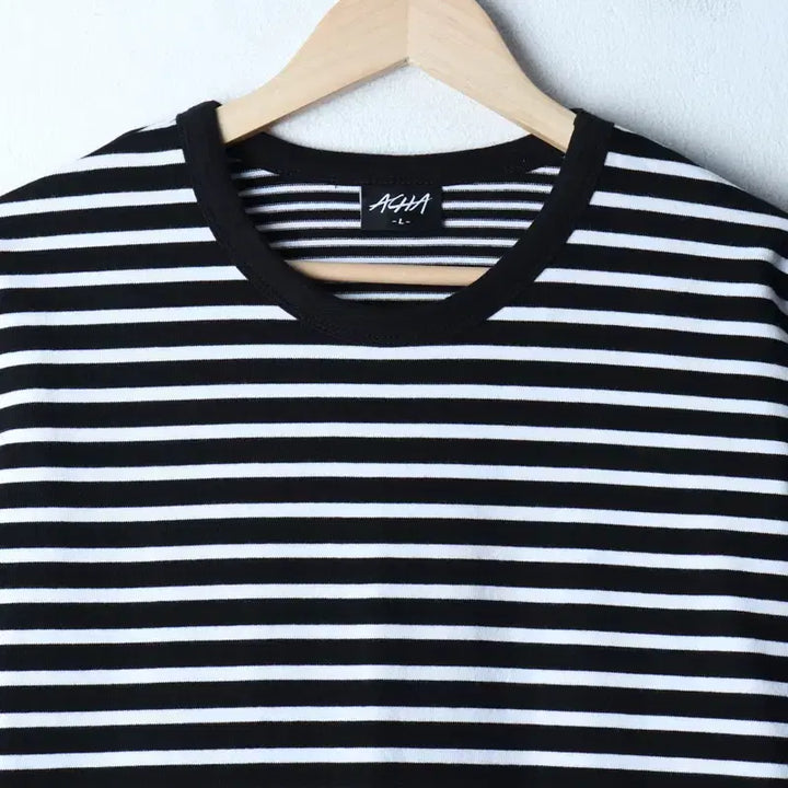 [BUNJANG] Acha Long Sleeve Oversized Striped T-Shirt / (L-XL) 아차 긴팔티셔츠 오버핏 스트라이프 범고래 스트릿-1746A