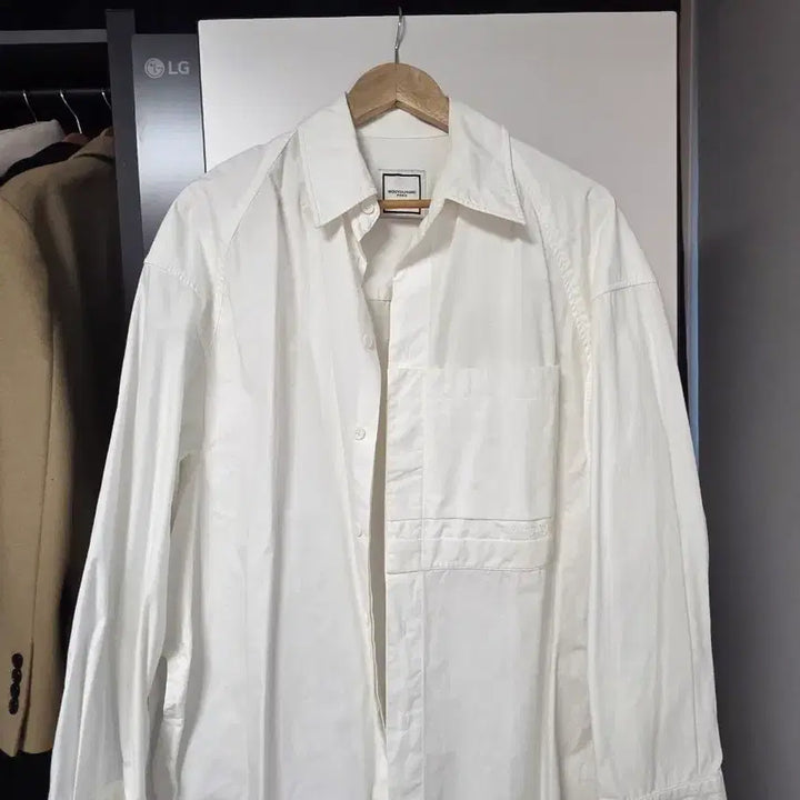 [BUNJANG] Wooyoungmi White Shirt 46 / 21SS 우영미 화이트셔츠 46 판매합니다.