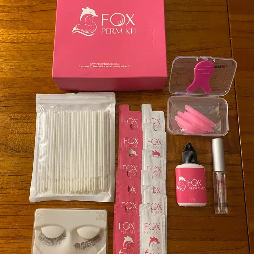 [BUNJANG] Fox EyeLash Self Eyelash Perm Kit / 폭스아이래쉬 셀프 속눈썹펌 키트 7종