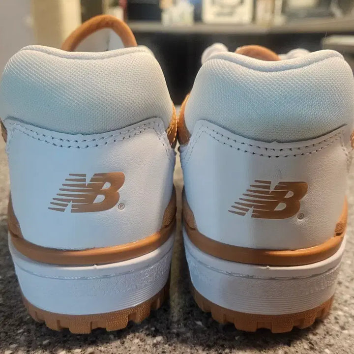 [BUNJANG] New Balance 550 White Brown Sneakers 245mm / 뉴발란스 550 화이트 브라운 스니커즈 245mm-새상품(정품)