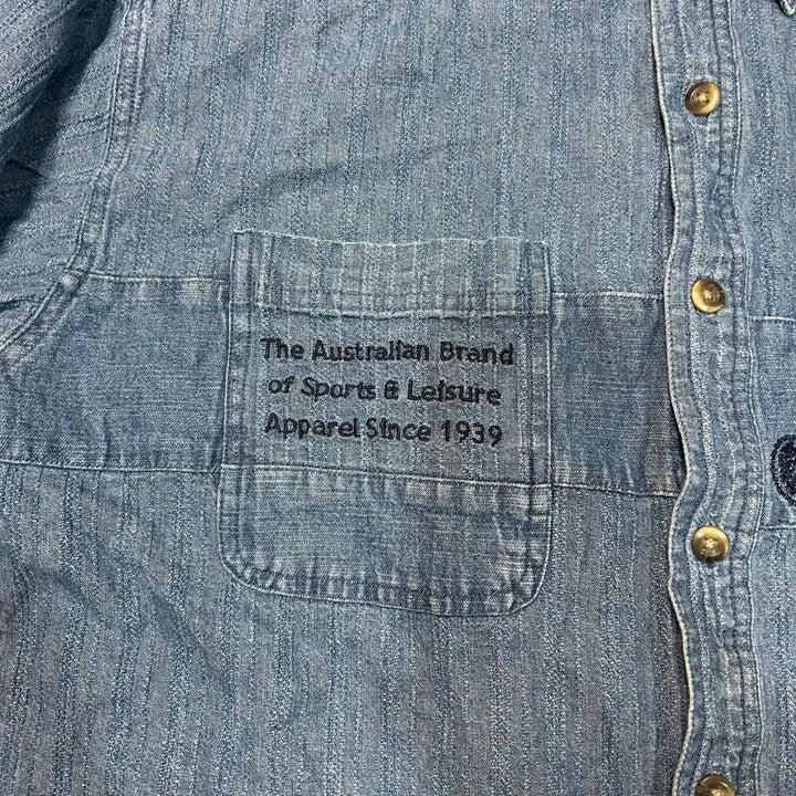 [BUNJANG] Simpson Denim Shirt / [L] 심슨(simpson) 자수 데님 셔츠