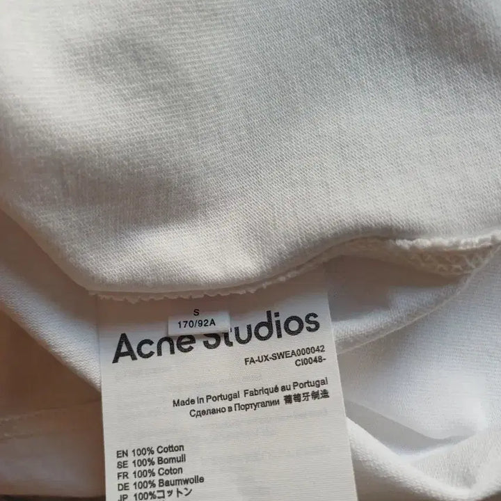 [BUNJANG] Acne Studios Front Logo T-shirt Bundle Set / 아크네스튜디오 앞로고 티셔츠 화이트+블랙 / 두벌 일괄 판매
