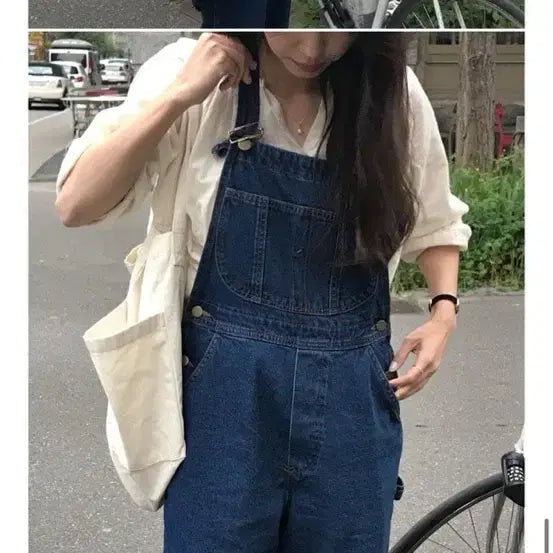 [BUNJANG] Archive J2U Vintage Carpenter Overalls Denim Jeans / 아카이브제이투유 빈티지 카펜터 오버롤 데님 진청s