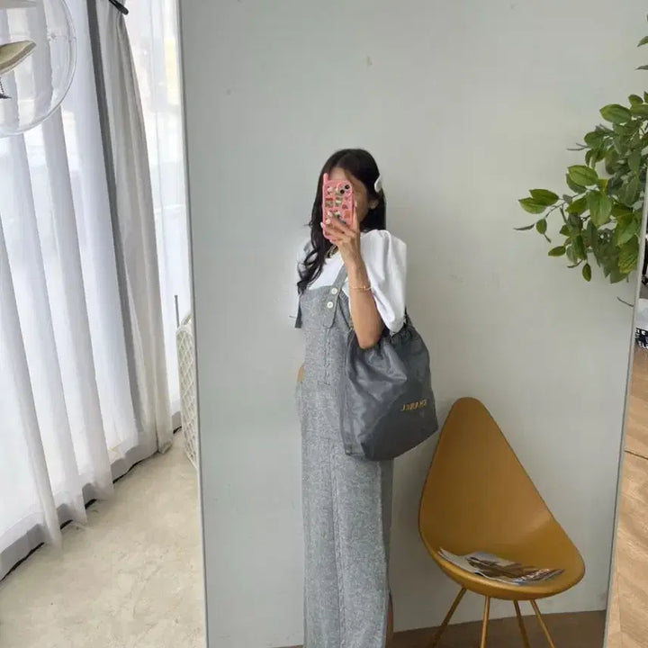 [BUNJANG] JAY Fit Long Knit Suspender Dress / 제이핏 롱니트멜빵원피스 니트롱원피스 니트원피스 나시원피스 민소매원피스