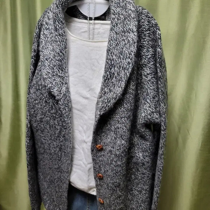[BUNJANG] Loose Fit Knit Cardigan / 여성 니트 가디건/ 루즈핏 가을코디 세트 레이어드 스타일