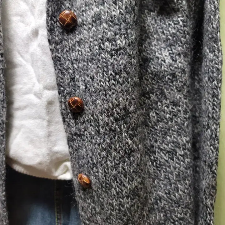 [BUNJANG] Loose Fit Knit Cardigan / 여성 니트 가디건/ 루즈핏 가을코디 세트 레이어드 스타일