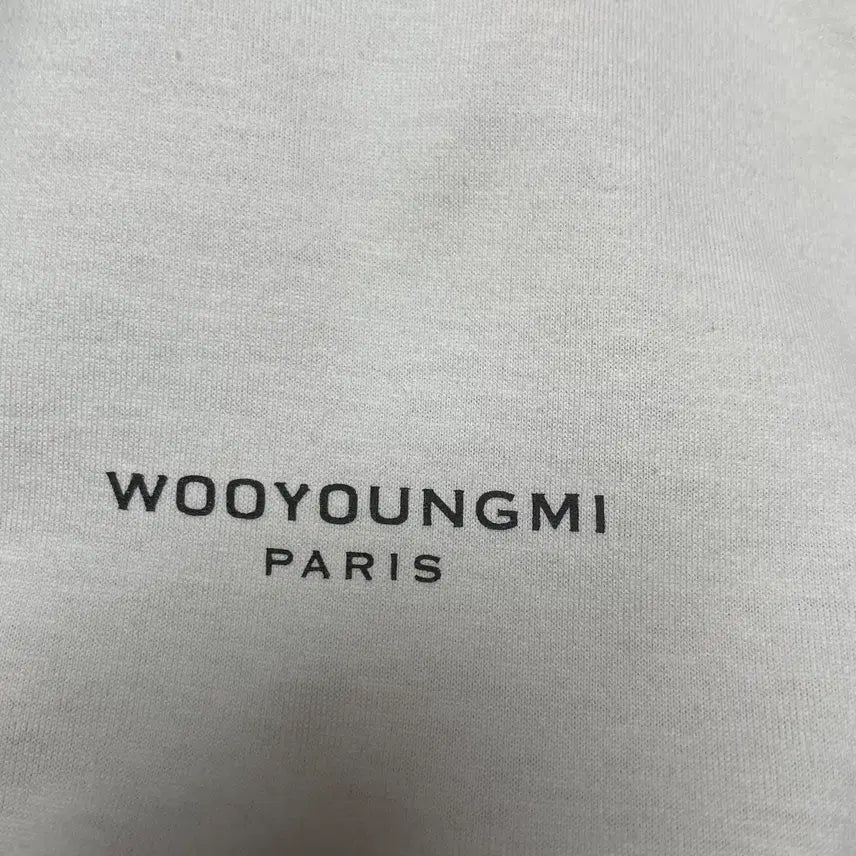 [BUNJANG] Wooyoungmi Flower Back Logo T-shirt White 50 / 우영미 플라워 백로고 반팔티 흰색 50
