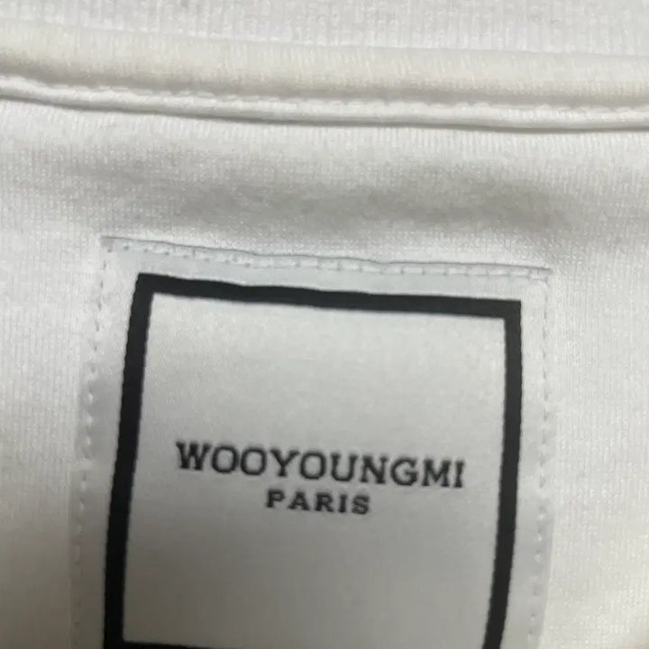 [BUNJANG] Wooyoungmi Flower Back Logo T-shirt White 50 / 우영미 플라워 백로고 반팔티 흰색 50