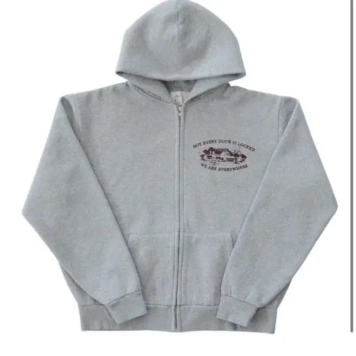 [BUNJANG] Collect Pieces Everywhere Zip-Up Hoodie Grey / [S]컬렉트피시스 에브리웨어 집업후디 그레이
