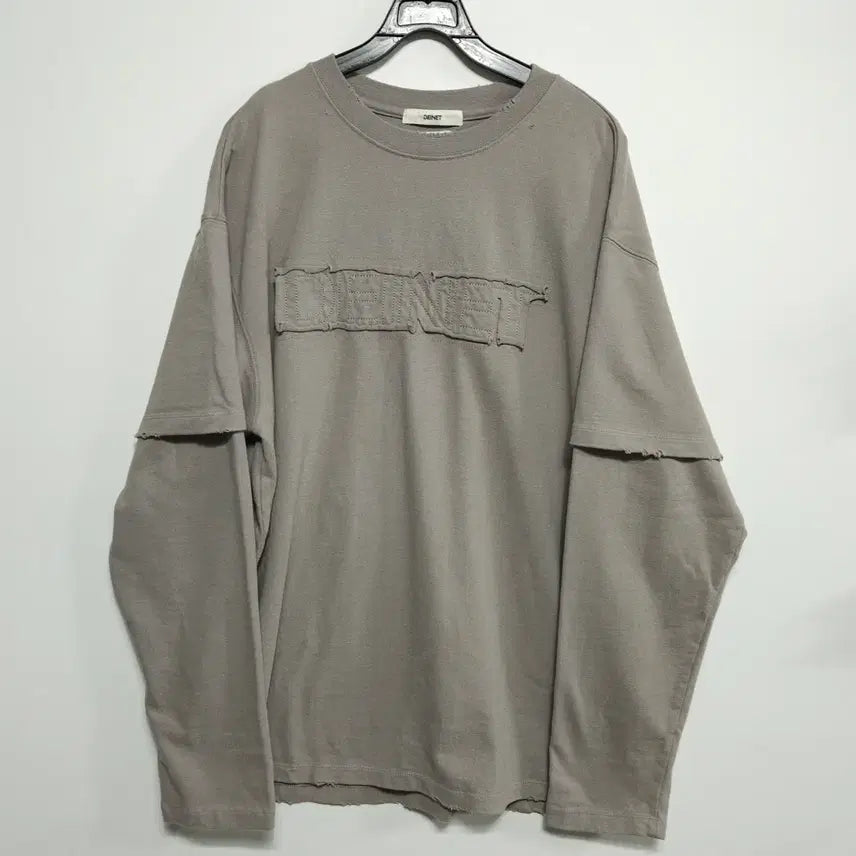 [BUNJANG] DEINET Layered Damage Sweatshirt / DEINET 다이닛 페이크 레이어드 데미지 스웨트셔츠