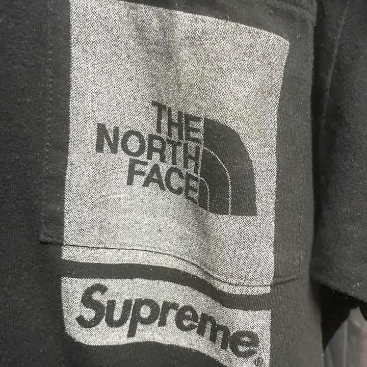 [BUNJANG] Supreme x North Face Printed Pocket T-shirt - Black XL / 슈프림 x 노스페이스 프린티드 포켓 티셔츠 블랙 XL - 23SS