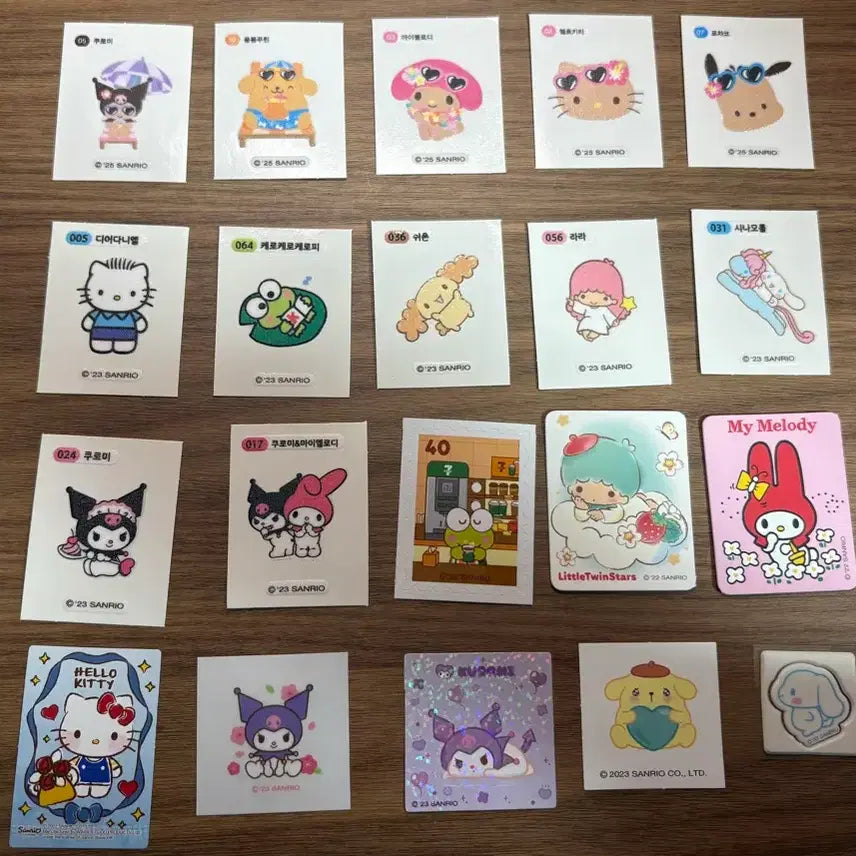 [BUNJANG] Sanrio Tteokbokki Seal Bundle Set / 산리오 띠부띠부씰 일괄판매