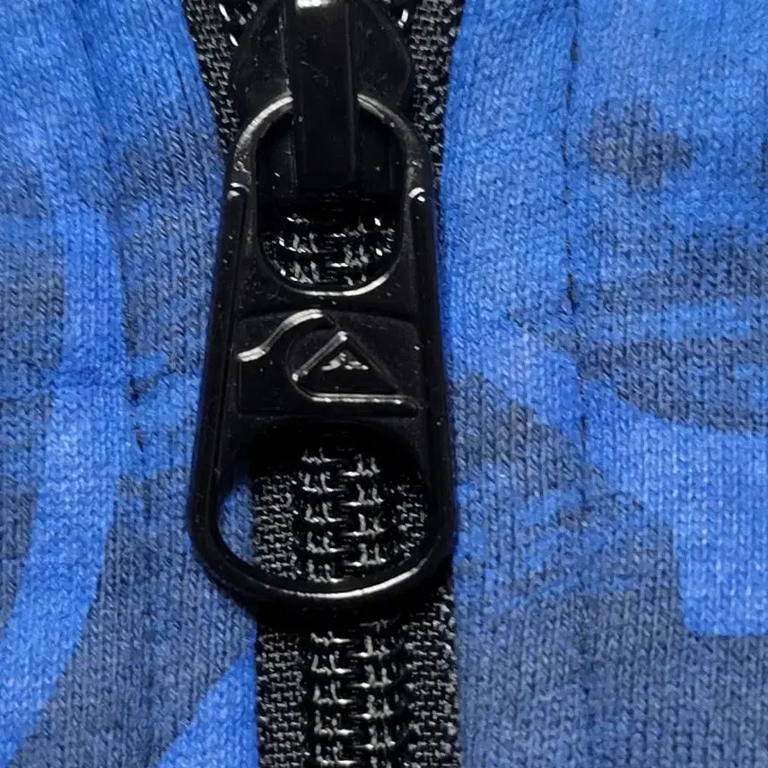 [BUNJANG] Quiksilver Blue Pattern Hoodie Zip-Up L / 퀵실버 블루 패턴 후드집업 L