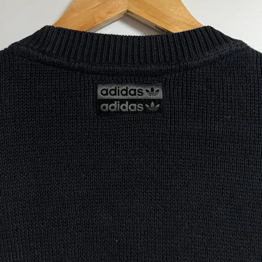 [BUNJANG] Adidas Oversized Big Logo Knit Sweater L / 공용 아디다스 오버핏 빅로고 니트 스웨터 L