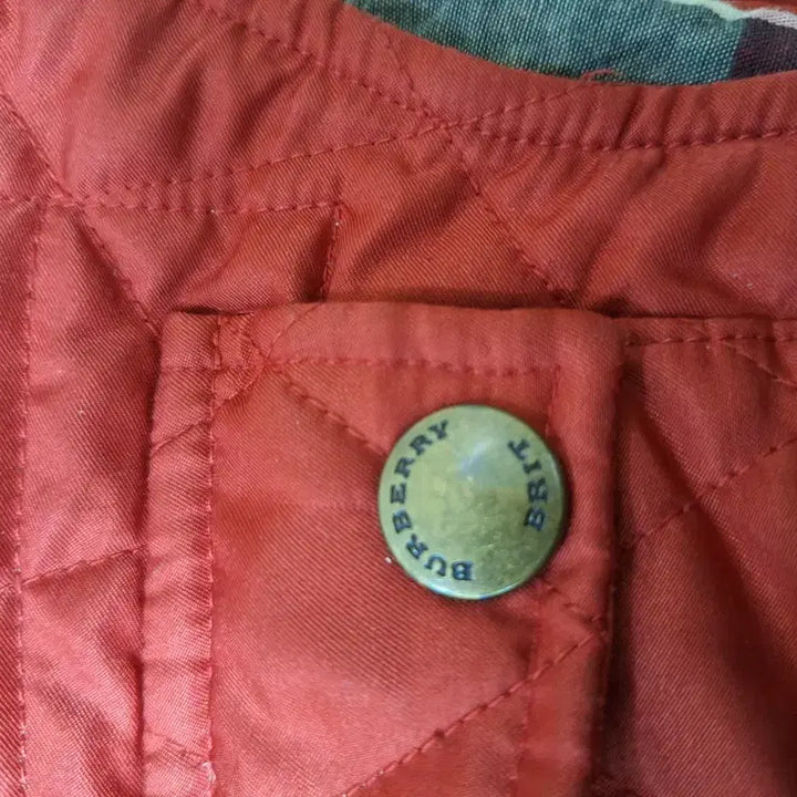 [BUNJANG] Burberry Quilted Vest L / # 버버리 레드 퀼팅 조끼