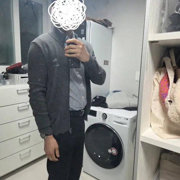 [BUNJANG] Lacoste Knit Zip-up / 라코스테 니트집업