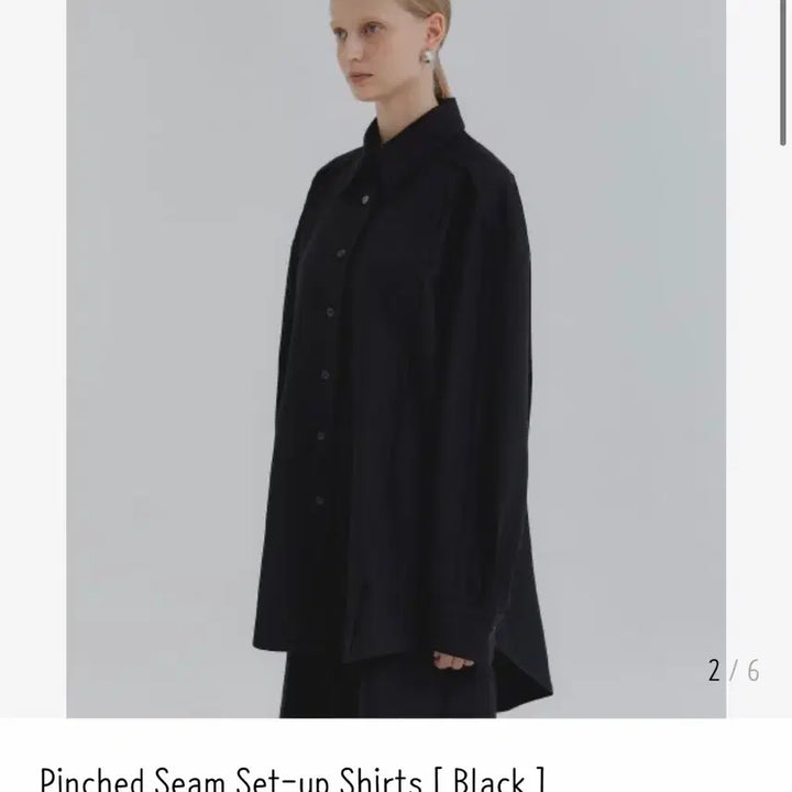 [BUNJANG] Trimming Birds Pinched Seam Shirt - Black / (새상품) 트리밍버드 Pinched Seam Shirts,블랙