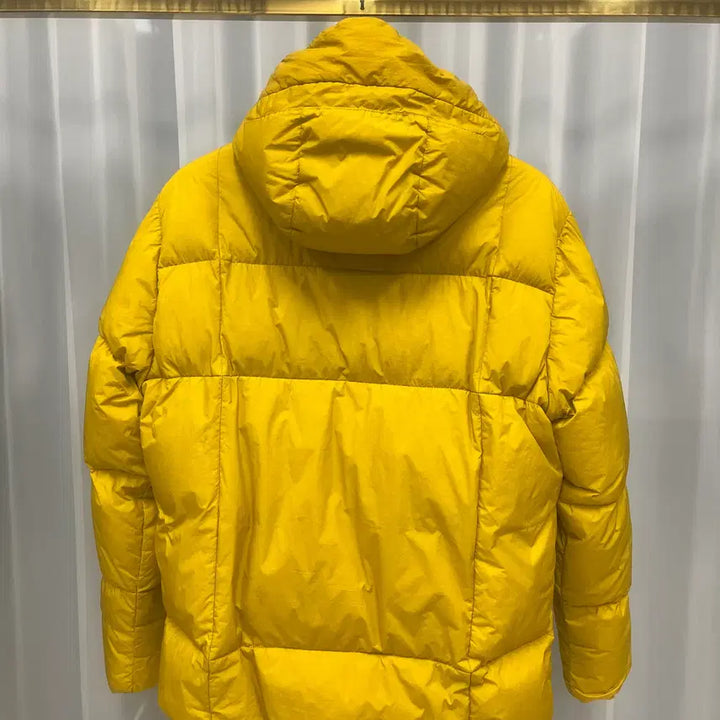 [BUNJANG] Stone Island Garment Dyed Crinkle Reps Padded Jacket Yellow [A] / 스톤아일랜드 가먼트다이 크링클랩스 패딩 옐로우 [A]