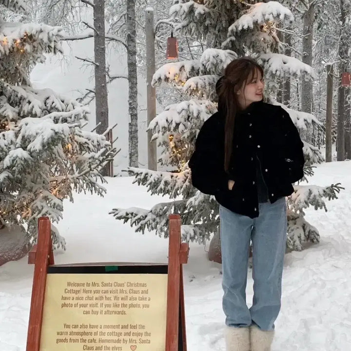 [BUNJANG] The Barnet Velvet Goose Puffer Jacket / 더바넷  Velvet Goose Puffer Jacket 벨벳 패딩