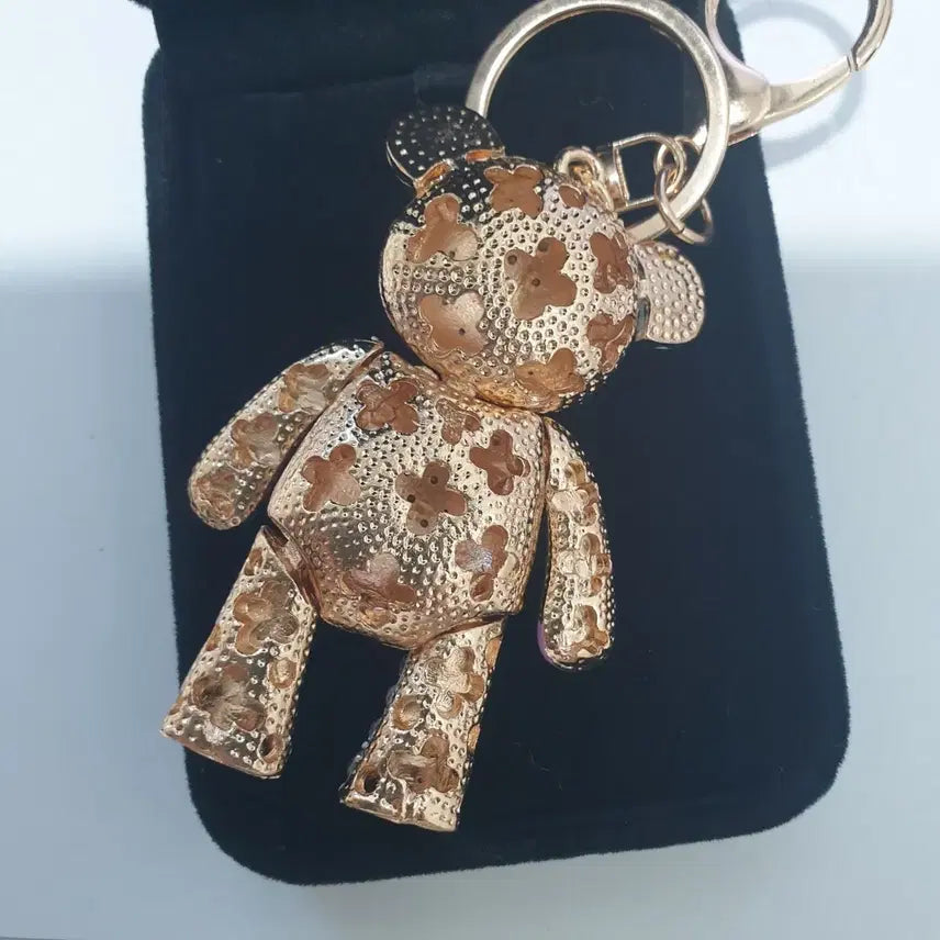 [BUNJANG] Colorful Cubic Bear Keyring / 컬러풀 큐빅 곰돌이 키링