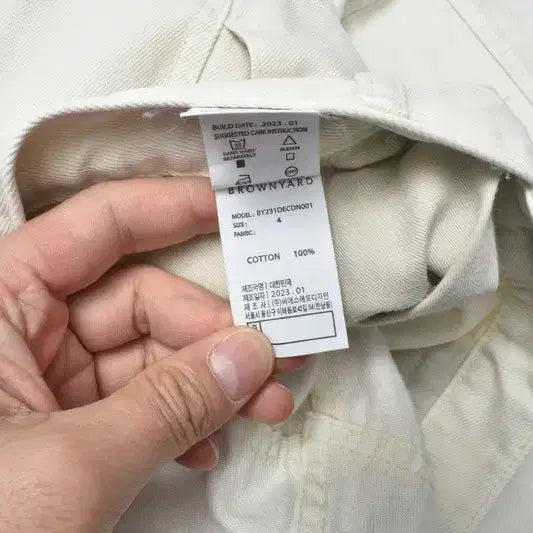 [BUNJANG] BROWNYARD Double Knee Work Pants - Size 4 / 브라운야드 더블니 워크팬츠 4 M0005