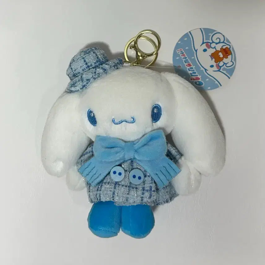 [BUNJANG] Sanrio Cinnamoroll Blue Coat Doll Keyring / 블루코트 시나모롤 인형 키링