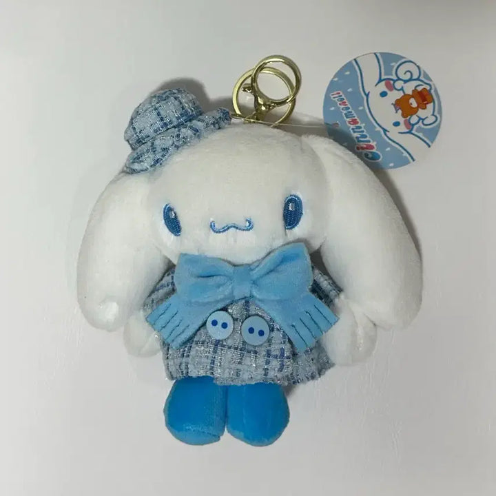 [BUNJANG] Sanrio Cinnamoroll Blue Coat Doll Keyring / 블루코트 시나모롤 인형 키링